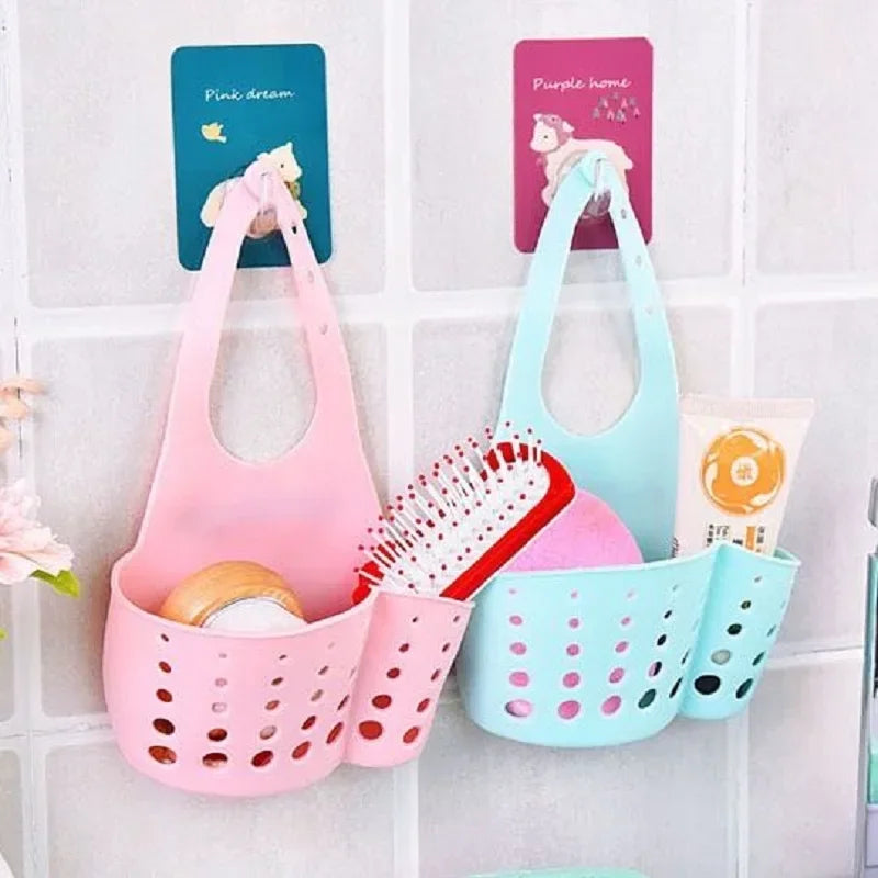 Drain Basket, Sink Holder, Storage Tools, Kitchen Bathroom Storage Shelf, Sponge Holder, Kitchen Drain Basket Draining Rack