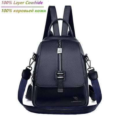 Women Backpack Designer high quality Leather Women Bag Fashion School Bags Multifunction Large Capacity Travel Backpacks mochila