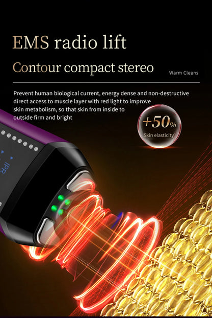 Portable Beauty Device Ems R&f Home Use Face Beauty Purple Facial Beauty Device skin care