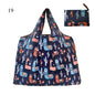Eco-Friendly Printing Foldable Shopping Bag Tote Folding Pouch Handbags Convenient Large-capacity Thick For Travel Grocery Bag