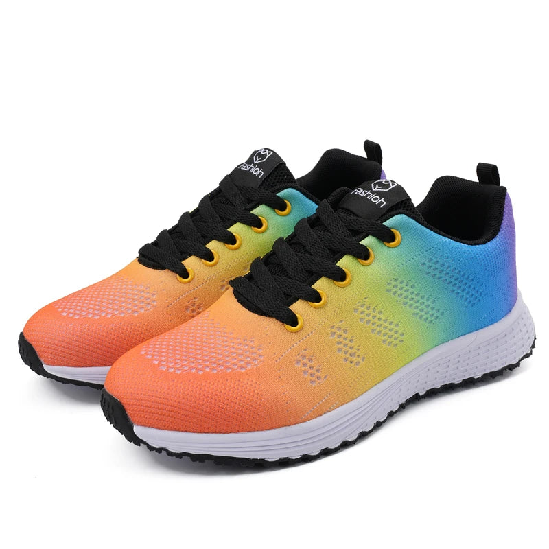 2025 Spring New Fashion Sneakers  Athletic Sneakers for Lady for Women Soft Walking Flats Non-slip Casual Sport Tennis Shoes