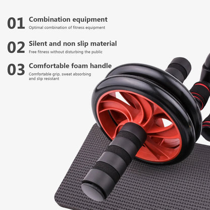 7-in-1Fitness Set Abdominal Fitness Wheel Indoor Sports Product Push up Support ab Wheel Comprehensive Training Fitness Equipmen