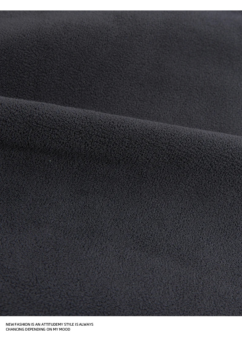 Fashion Men's Casual Thick Jeans 2025 Autumn Winter New Elastic Waist Fleece Lined Washed Loose Straight Leg Casual Long Pants