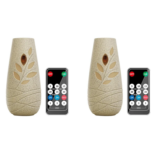 【A87T】2Pc Eco-Friendly Leaf-Shaped Fragrance Diffuser Has An Automatic Timer And Is Suitable For Use In Homes And Offices