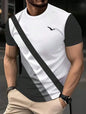 A men's personalized pattern printed short-sleeved T-shirt for comfortable and breathable summer wear