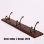 Bedroom Door Rear Solid Wood Hook Wall Hanger Hook Coat Rack Perforated Clothes Hook Closet Organizador Home Decoration
