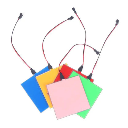 Electroluminescent Eco-friendly Light Source, 12V, Adjustable DIY Frame, Flexible 10x10cm EL Backlight.