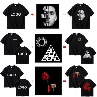 Customized Cotton Printed T-shirts Men Fashion Short Sleeve Tshirt Women Personality Casual Streetwear Tee Tops Camiseta