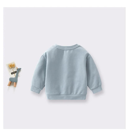 Baby Boys Clothes Spring Autumn Cartoon Cotton Sweatshirt Boys Girl's Pullover Fashion Comfortable Baby Hoodies Kids 0-3 Years