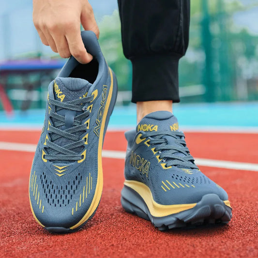 Men's Athletic Shoes with Thick Soles Offer Comfort and Breathability Perfect for Daily Jogging and Fitness Training
