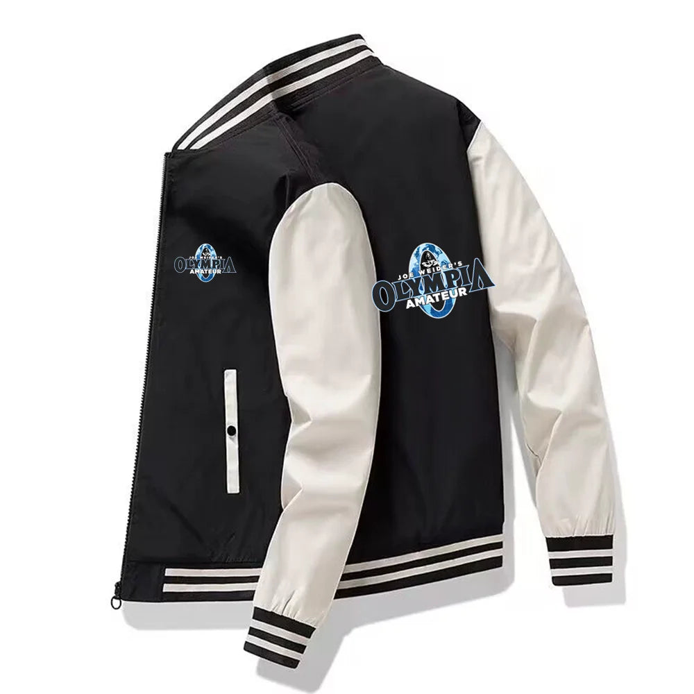 Men's Jackets OLYMPIA Gyms Harajuku Coats Slim Fit Unisex Bomber Jacket Men Baseball sports clothes Casual zipper Streetwear