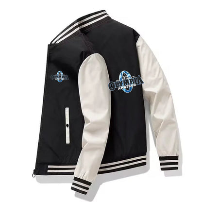 Men's Jackets OLYMPIA Gyms Harajuku Coats Slim Fit Unisex Bomber Jacket Men Baseball sports clothes Casual zipper Streetwear