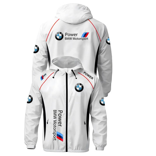 NewStreet Jacket BMW Motorcycle Jacket Racing Jacket Men's Sports Zipper Hooded Top Fashion Versatile Men's Sunscreen Jacket BMW