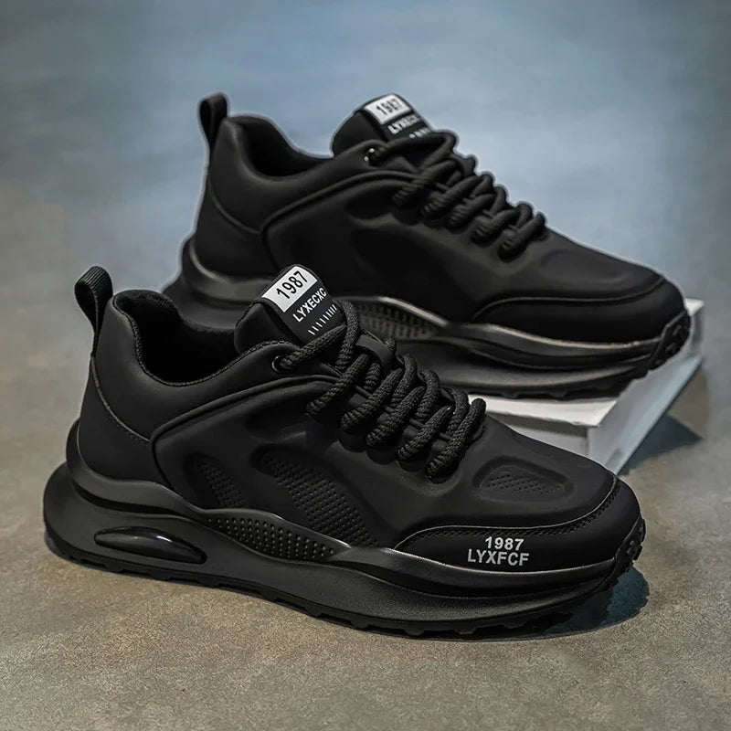 Men's Sneakers Fashion Walking Shoes for Men Anti Slip Sports Athletic Autumn Running Outdoor Comfort Cheap Leather Footwear