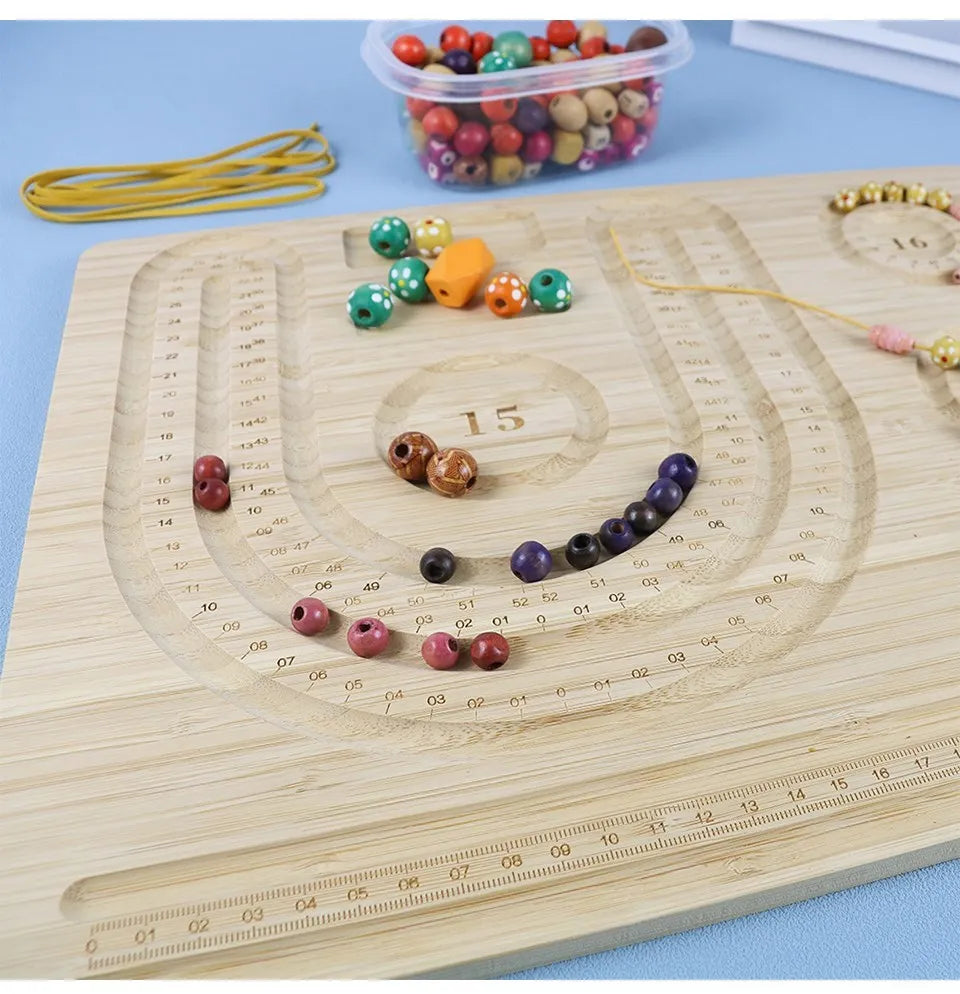 Eco-Friendly Bamboo Bead Board Perfect Tool for Jewelry Making and Beading Projects Bracelet Necklaces Design Beading Mats Trays