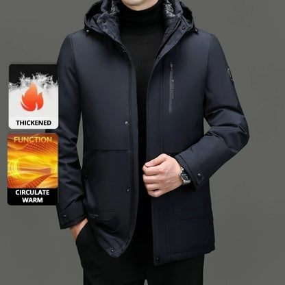Top Grade Thicken Fashion Casual Outerwear Winter Designer Hooded Parka Coat Warm Mens Newest Jacket Windbreaker Mens Clothes
