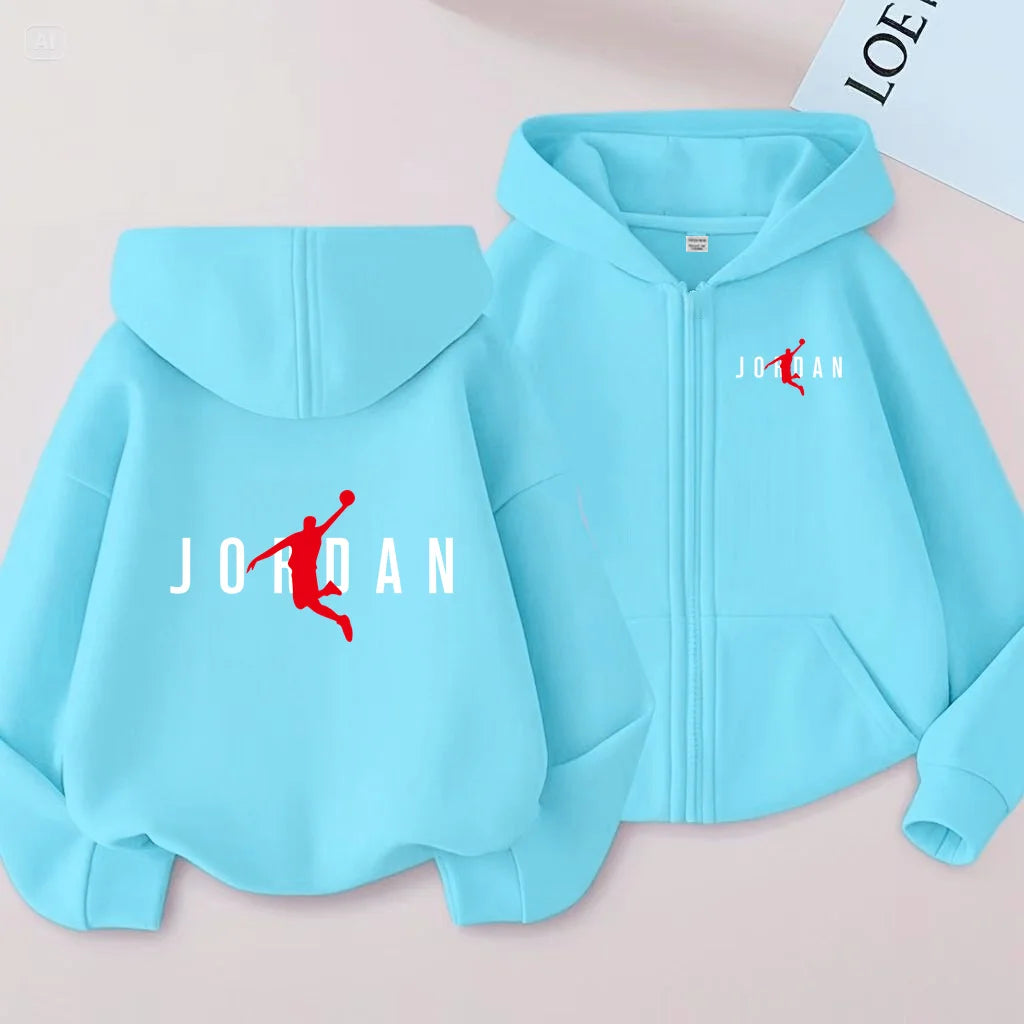 Children's Hoodies ZipperStyle Sweatshirt Fashion Idol star Charming Coat Boys Girls 3-12Yrs Cardigan Sports Casual Clothes Gift