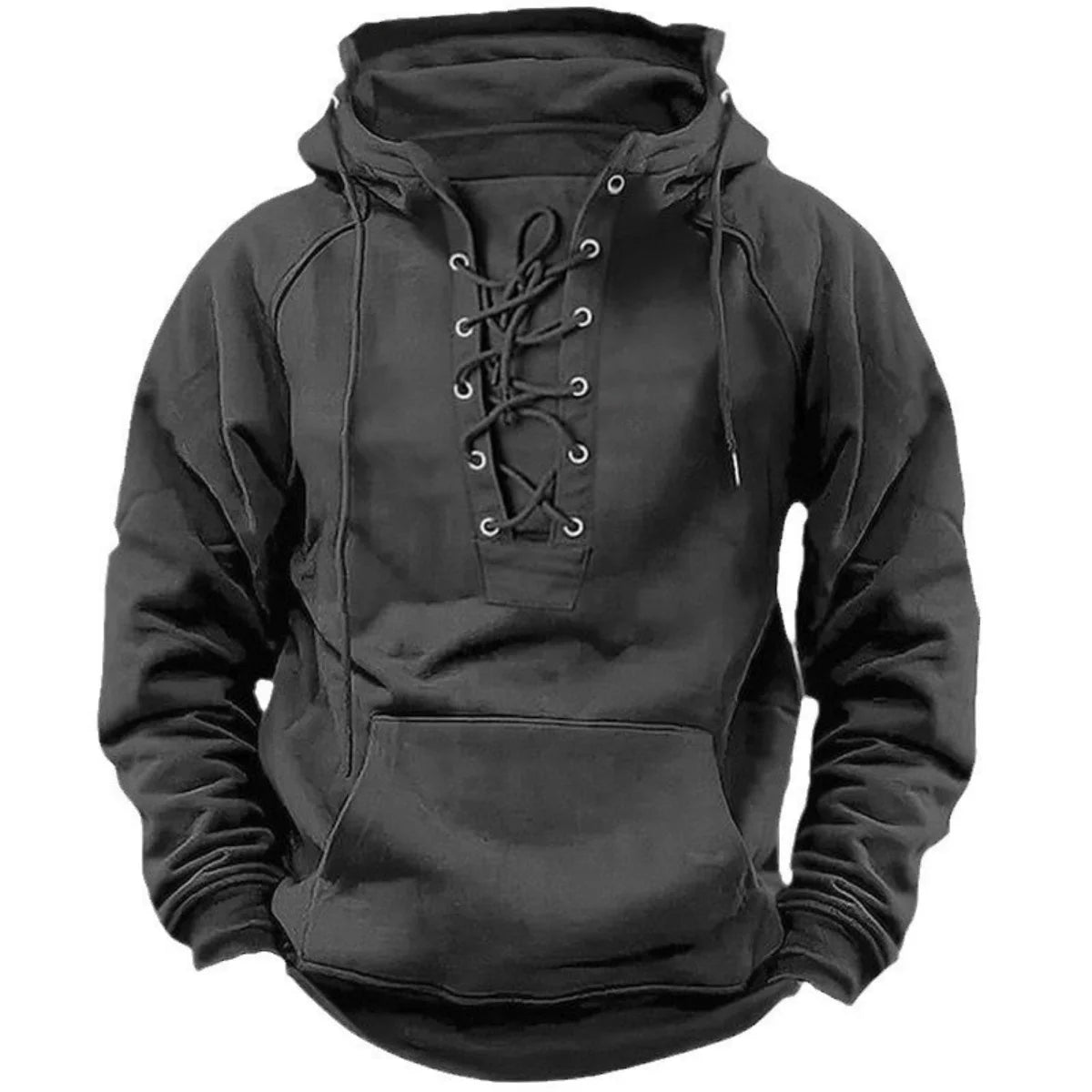 Men's Casual Hoodie Spring Autumn Fashionable Sports Multi-Pocket Trendy Retro Hooded Jacket Youth