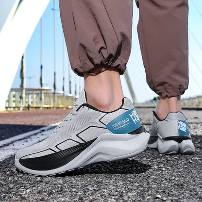 New Men's Running Shoes Air Cushion Lightweight Breathable Gym Workout Jogging Sneakers Comfortable Walking Sports Shoes for Men