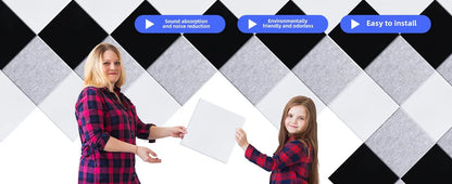 Eco-Friendly Polyester Fiber Acoustic Panels & Felt Soundproof Tiles for Kindergarten/Office/School, Noise Reduction Wall Decor