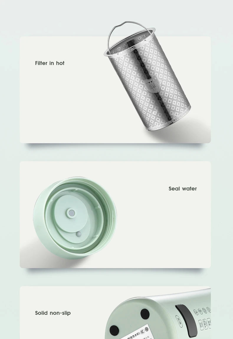 Smart Digital Water Bottle Electric Kettles with Smart Temperature Control Cup Heated Thermal Bottle Stainless Steel Thermos