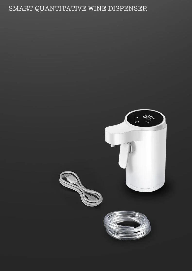 Smart Digital Wine Dispenser for Home Bar & Electric Aerator, Hands-Free Sensor for Wine, Whiskey, Spirits - Ideal Gift