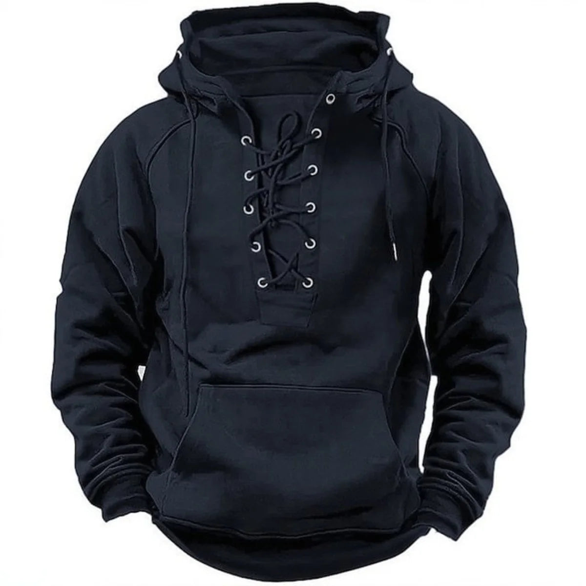 Men's Casual Hoodie Spring Autumn Fashionable Sports Multi-Pocket Trendy Retro Hooded Jacket Youth