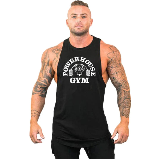 Gym Top Men Shirt Man Fitness Men's Clothes Vest Singlets T-shirts Clothing Bodybuilding Stringer Vests Muscular Singlet Tops