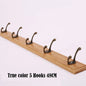 Bedroom Door Rear Solid Wood Hook Wall Hanger Hook Coat Rack Perforated Clothes Hook Closet Organizador Home Decoration