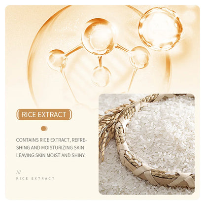 6pcs/lot BIOAQUA Rice Raw Pulp Skin Care Set Face Cream Serum Firming Moisturizing Facial Cleanser Toner Korean Face Care