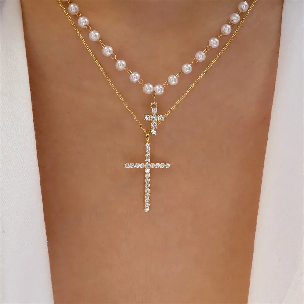 Small Niche Design Hollowed Out Rectangular Oval Metal Fashion High-End Clavicle Chain Necklace Accessories For Women