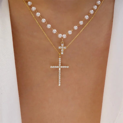 Small Niche Design Hollowed Out Rectangular Oval Metal Fashion High-End Clavicle Chain Necklace Accessories For Women