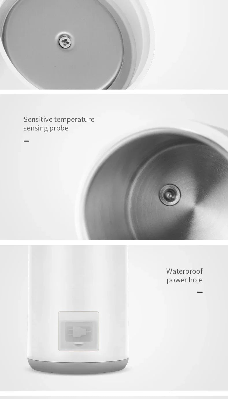 400ml Portable Smart Water Bottle Stainless Steel Thermos Temperature Display Leakproof Vacuum Flasks Coffee Cup Milk Mug