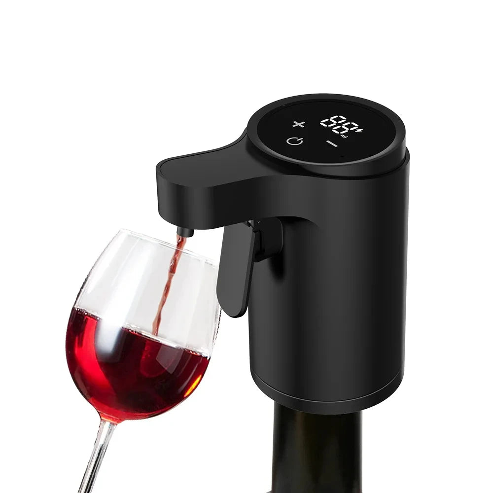 Smart Digital Wine Dispenser for Home Bar & Electric Aerator, Hands-Free Sensor for Wine, Whiskey, Spirits - Ideal Gift