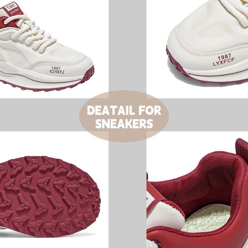 Men's Sneakers Fashion Walking Shoes for Men Anti Slip Sports Athletic Autumn Running Outdoor Comfort Cheap Leather Footwear