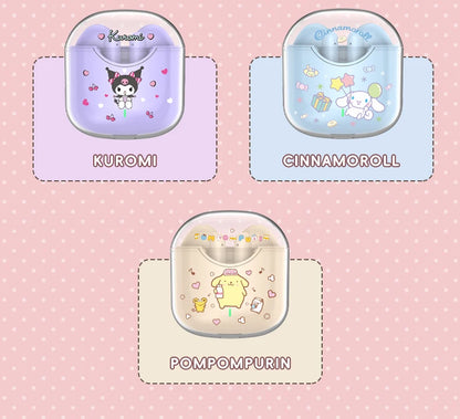 EBL19 Tws Wireless Bluetooth Headset Transparent Case Cute Hello Kitty Design Stereo Sound Earphones for All Smartphones