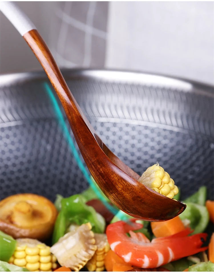 Solid Wood Cooking Tool Set Eco-friendly Teak Spatula Rice Scoop Environmental Protection Tableware Household ковшик кухонный