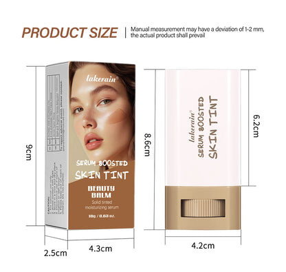 Eraser Foundation Stick Stick Serum Boosted Skin Tint Foundation Stick Smooth Plumper Hight Coverage Travel Flawless Foundation