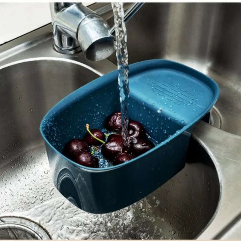 Kitchen Sink Filter Drainage Filter Basket Dry Wet Separation Garbage Filter Elephant Shaped Hanging Vegetable Washing Basket