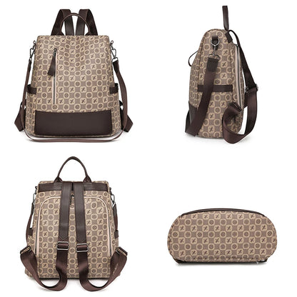 Anti Theft Letter Printed Backpack With Multifunctional Large Capacity Travel Backpacks High Quality Leather Mochilas SchoolBag