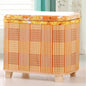 Eco-Friendly Bamboo Woven Storage Stool Wooden Multi-Functional Organizer Box Sofa Bench for Hallway Balcony Shoe Footrest