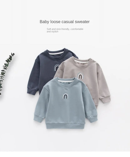 Baby Boys Clothes Spring Autumn Cartoon Cotton Sweatshirt Boys Girl's Pullover Fashion Comfortable Baby Hoodies Kids 0-3 Years