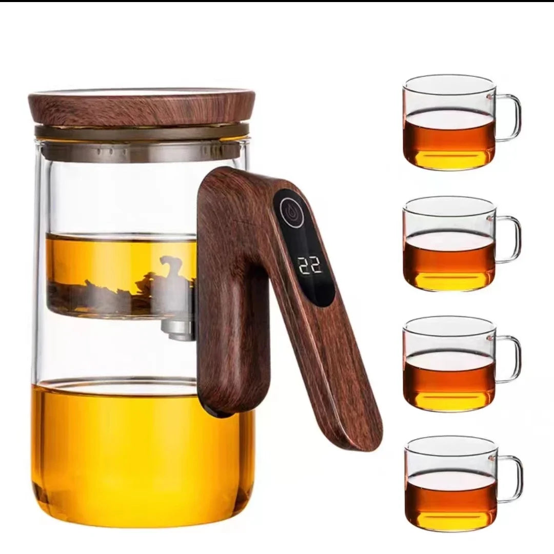 Smart Electric Automatic Glass Water Bottle intelligent timing teapot full glass inner tank automatic tea infuser