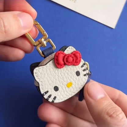 Hello Kitty Keychain Anime Keying Bag Pendant Car Key Accessories Headphone Protective Case Cartoon KT Cat Ornament Girls Gifts