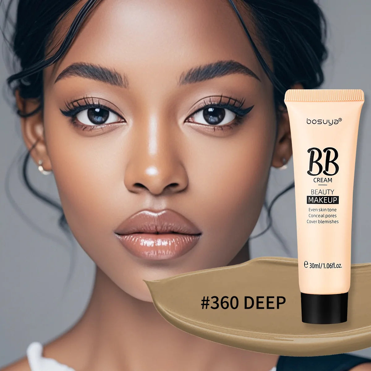 30ml Beauty BB Cream Foundation,Liquid Concealer,Long-Lasting Moisturizing Waterproof,Not Easy to Remove Makeup,Full Coverage