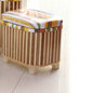 Eco-Friendly Bamboo Woven Storage Stool Wooden Multi-Functional Organizer Box Sofa Bench for Hallway Balcony Shoe Footrest