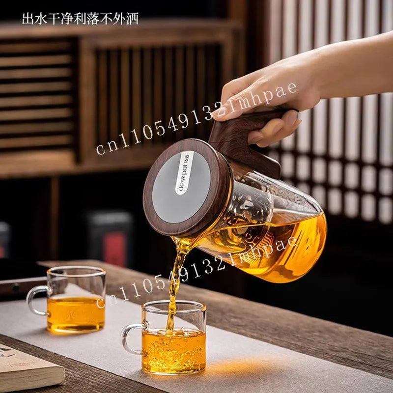 Smart Electric Automatic Glass Water Bottle intelligent timing teapot full glass inner tank automatic tea infuser