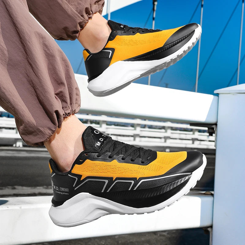 New Men's Running Shoes Air Cushion Lightweight Breathable Gym Workout Jogging Sneakers Comfortable Walking Sports Shoes for Men