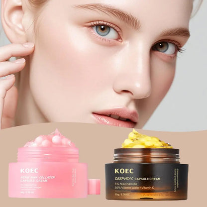 Koec Collagen Capsule Cream Long-lasting Moisturizing Skin Care Smoothing Deep Hydrating Nourishing Gentle Non-irritating
