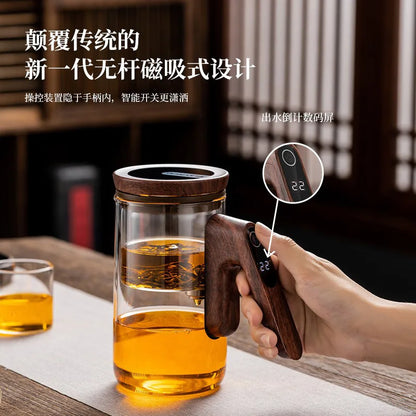 Smart Electric Automatic Glass Water Bottle intelligent timing teapot full glass inner tank automatic tea infuser